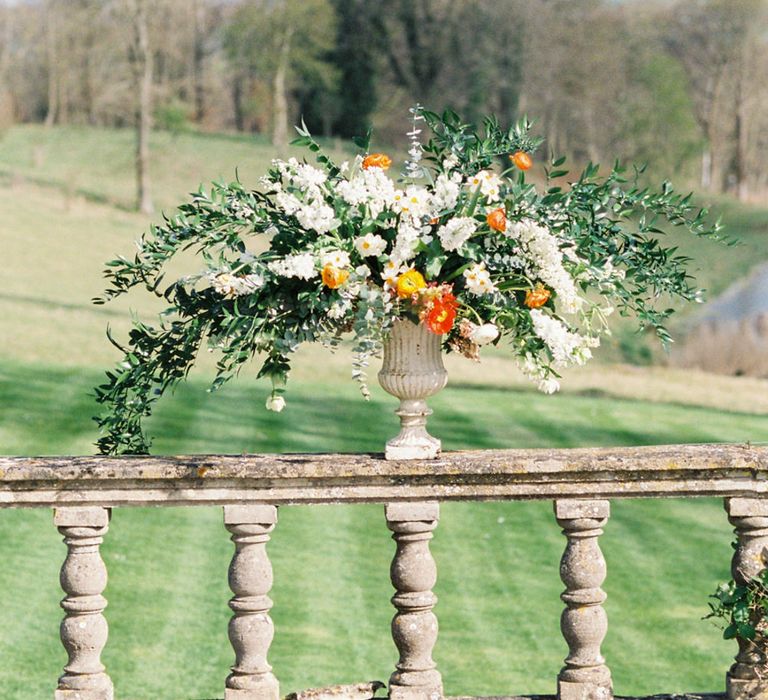 Elegant Wedding Inspiration at Cornwell Manor with Floral Design by Bramble and Wild | Bowtie & Belle Photography | Carmencita Film Lab | Baxter and Ted Films