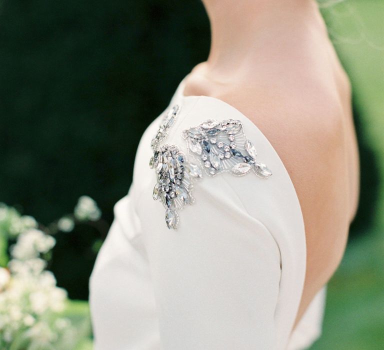 Embellished Bridal Gown | Bowtie & Belle Photography | Carmencita Film Lab | Baxter and Ted Films