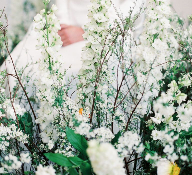 Elegant Wedding Inspiration at Cornwell Manor with Floral Design by Bramble and Wild | Bowtie & Belle Photography | Carmencita Film Lab | Baxter and Ted Films