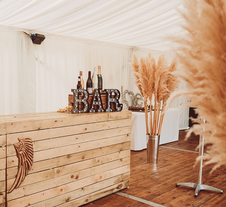 DIY Wooden Bar // Image By Lemonade Pictures