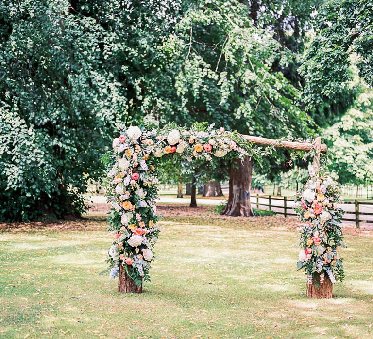 Floral Ceremony Arch By Blooming Divine