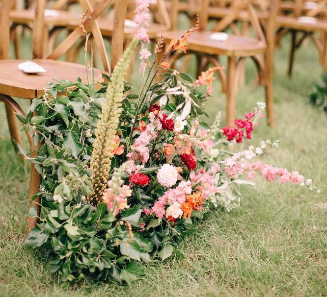 Floral Aisle Details For Wedding By Joanne Truby