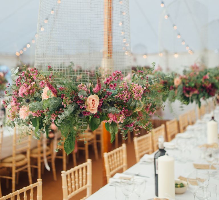 Suspended Florals For Wedding