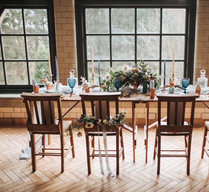 Dusky Blue & Copper Wedding Inspiration