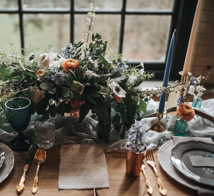 Dusky Blue & Copper Wedding Inspiration