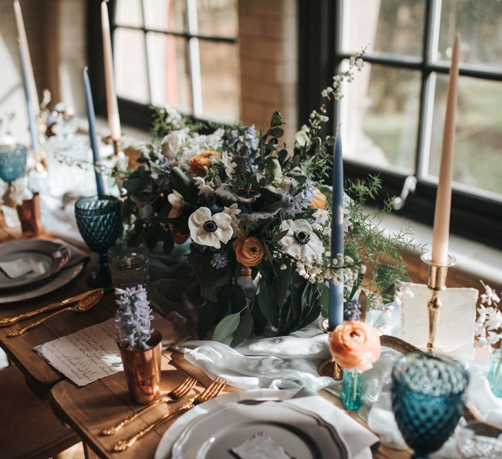 Dusky Blue & Copper Wedding Inspiration