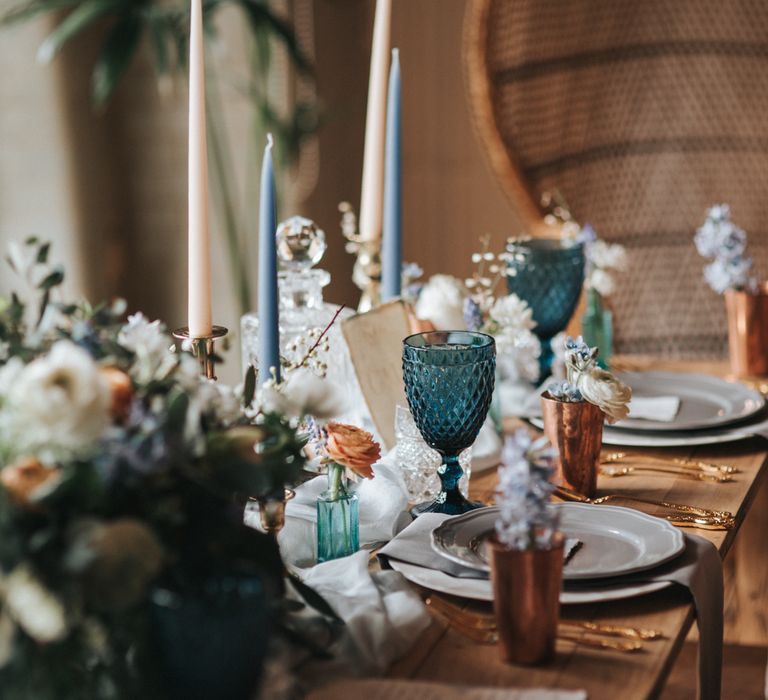 Dusky Blue & Copper Wedding Inspiration