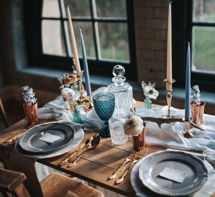 Dusky Blue & Copper Wedding Inspiration