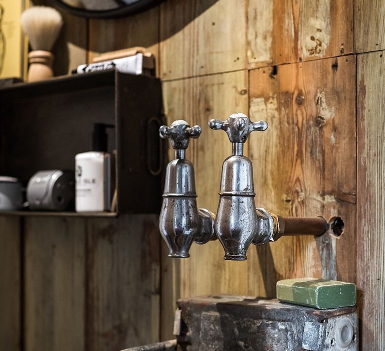 Industrial Bathroom | The Stack Cornwall | Intimate Exclusive Hire Wedding Venue