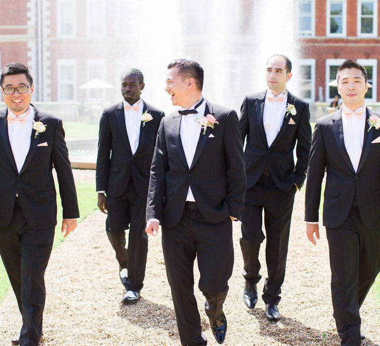 Groomsmen In Black Tie