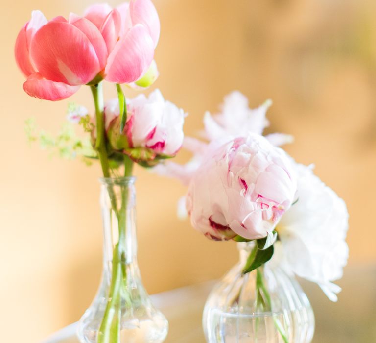 Peony Wedding Table Centrepieces