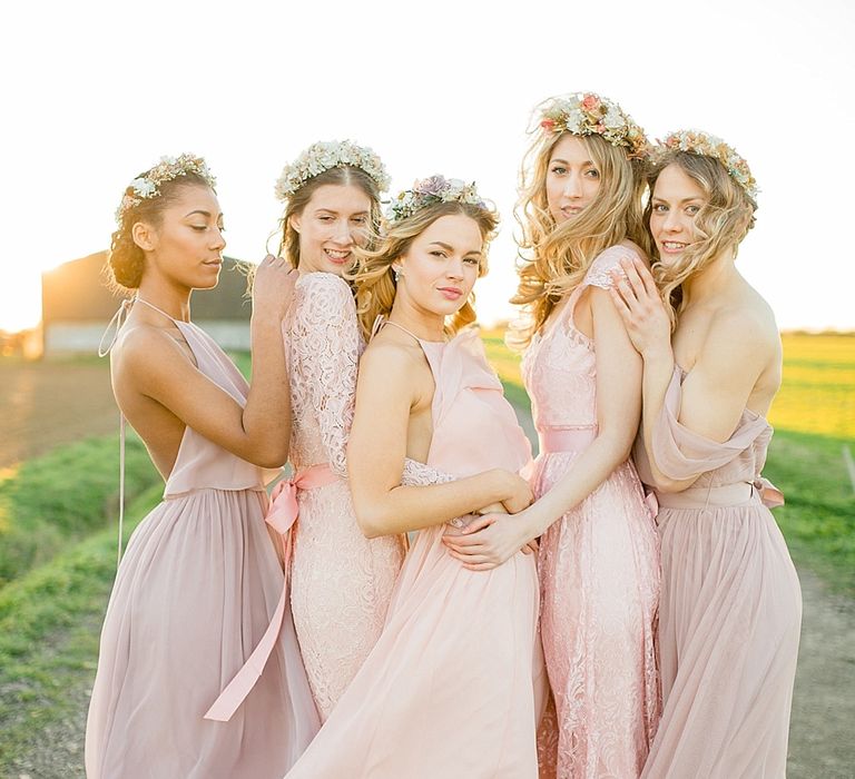 Pastel Bridesmaids Dresses For Stylish Modern Bridesmaids // Affordable Luxury, Bridesmaids & Occassion Dresses