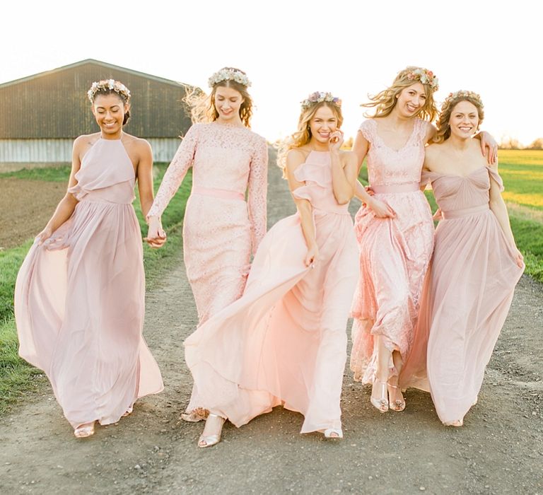 Pastel Bridesmaids Dresses For Stylish Modern Bridesmaids // Affordable Luxury, Bridesmaids & Occassion Dresses