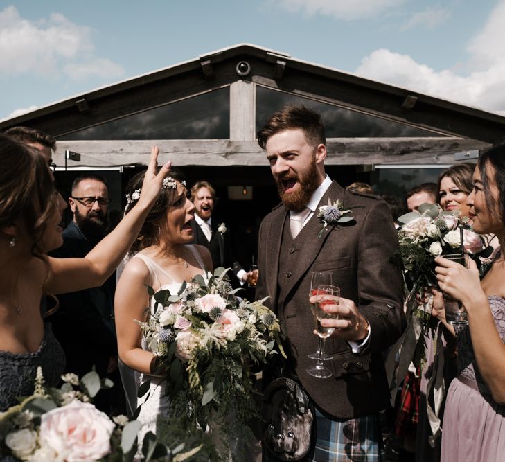 Confetti | Owen House Wedding Barn | Joyce Young London | Damian Brandon