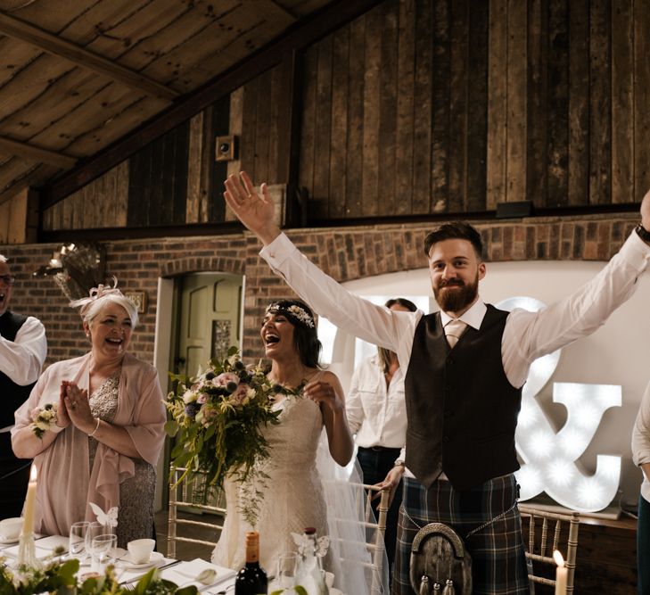 Speeches | Owen House Wedding Barn | Joyce Young London | Damian Brandon