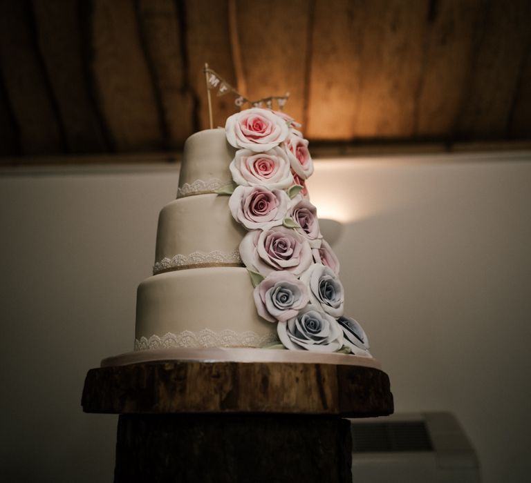 The Cake | Owen House Wedding Barn | Joyce Young London | Damian Brandon