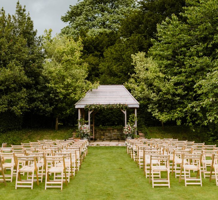 Outdoor Ceremony & Rustic Barn Reception at Pennard House Somerset | John Barwood Photography