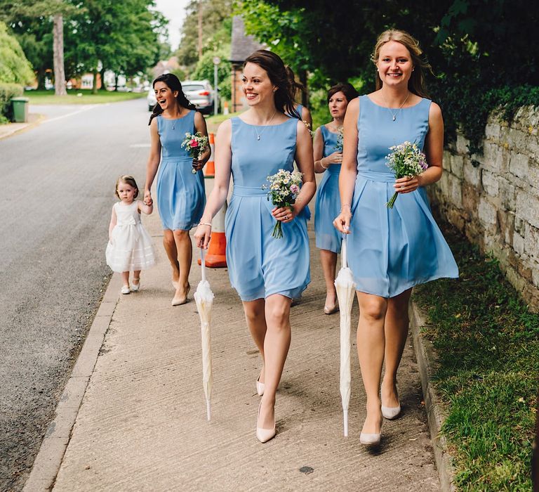 At Home Marquee Wedding with Lemons| Morilee Bridal Gown | Blue Bridesmaid Dresses | DIY Decor | Homemade Cake | J S Coates Wedding Photography