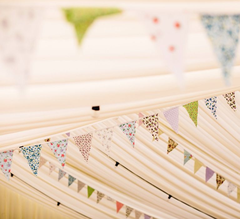 Bunting | DIY At Home Marquee Wedding | J S Coates Wedding Photography