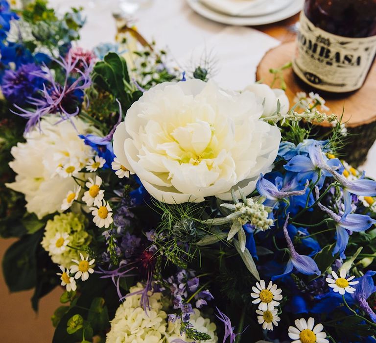 Wedding Flowers | DIY At Home Marquee Wedding | J S Coates Wedding Photography