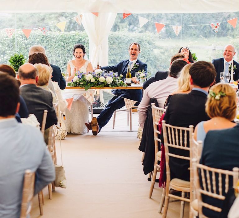 Wedding Reception | DIY At Home Marquee Wedding | J S Coates Wedding Photography