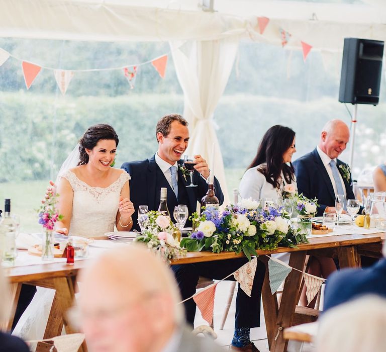 Speeches | DIY At Home Marquee Wedding | J S Coates Wedding Photography