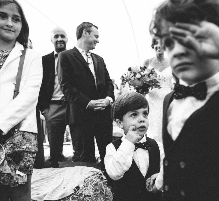 Garden Wedding With Stretch Tent With Bride In Karen Willis Holmes Sequinned Gown & Images and Film From Wagtail Productions