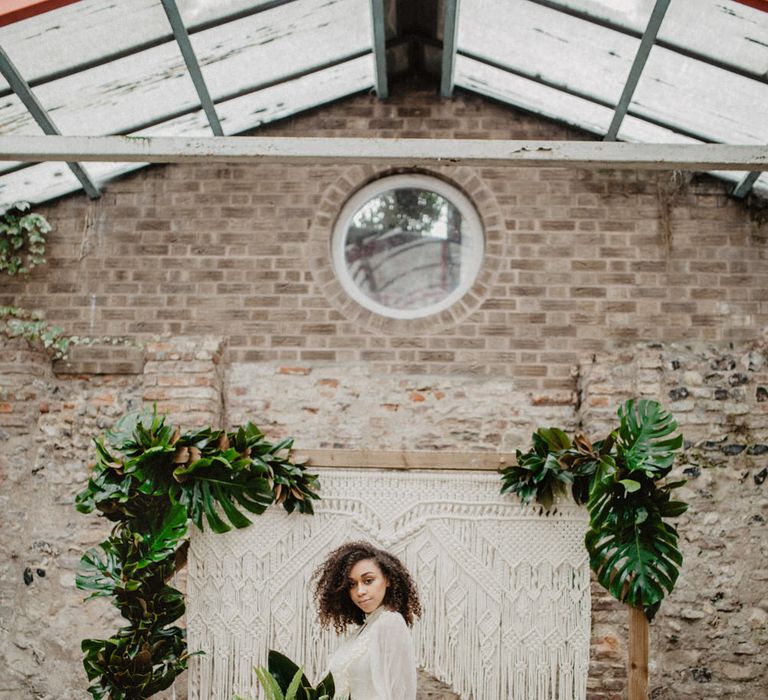 Tropical Brights Meets Seventies Macramé Inspiration Styled by Fringe & Fray | Greenery Floral | Macramé Wall Hangings | Boho Chic | Camilla Andrea Photography