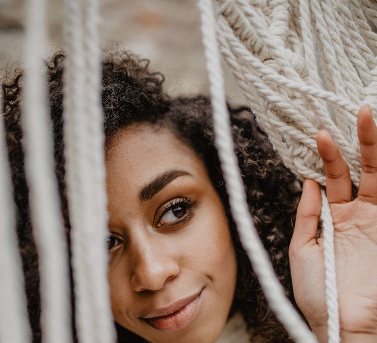 Tropical Brights Meets Seventies Macramé Inspiration Styled by Fringe & Fray | Greenery Floral | Macramé Wall Hangings | Boho Chic | Camilla Andrea Photography