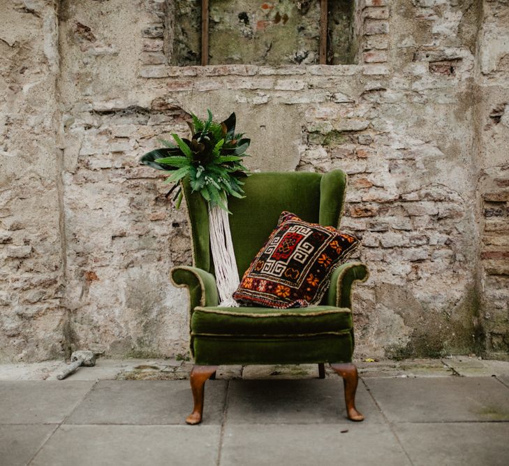 Tropical Brights Meets Seventies Macramé Inspiration Styled by Fringe & Fray | Greenery Floral | Macramé Wall Hangings | Boho Chic | Camilla Andrea Photography