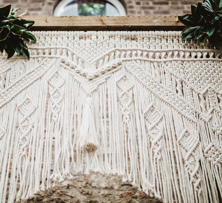 Tropical Brights Meets Seventies Macramé Inspiration Styled by Fringe & Fray | Greenery Floral | Macramé Wall Hangings | Boho Chic | Camilla Andrea Photography