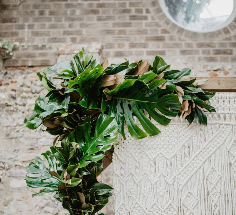 Tropical Brights Meets Seventies Macramé Inspiration Styled by Fringe & Fray | Greenery Floral | Macramé Wall Hangings | Boho Chic | Camilla Andrea Photography