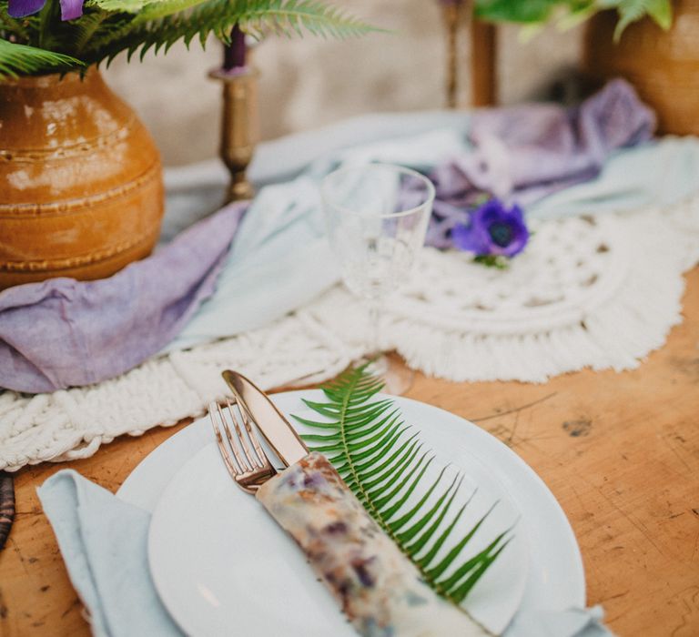 Tropical Brights Meets Seventies Macramé Inspiration Styled by Fringe & Fray | Greenery Floral | Macramé Wall Hangings | Boho Chic | Camilla Andrea Photography