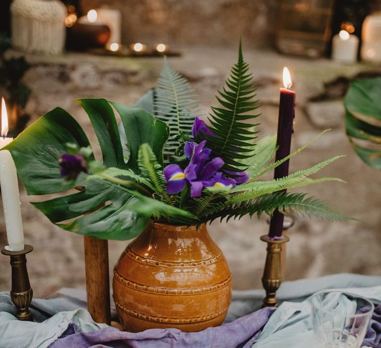 Tropical Brights Meets Seventies Macramé Inspiration Styled by Fringe & Fray | Greenery Floral | Macramé Wall Hangings | Boho Chic | Camilla Andrea Photography