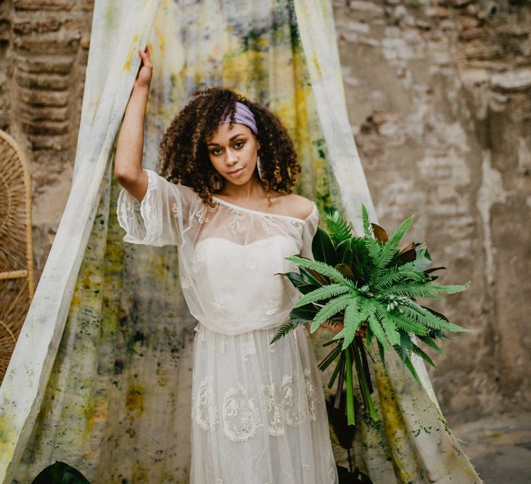 Tropical Brights Meets Seventies Macramé Inspiration Styled by Fringe & Fray | Greenery Floral | Macramé Wall Hangings | Boho Chic | Camilla Andrea Photography