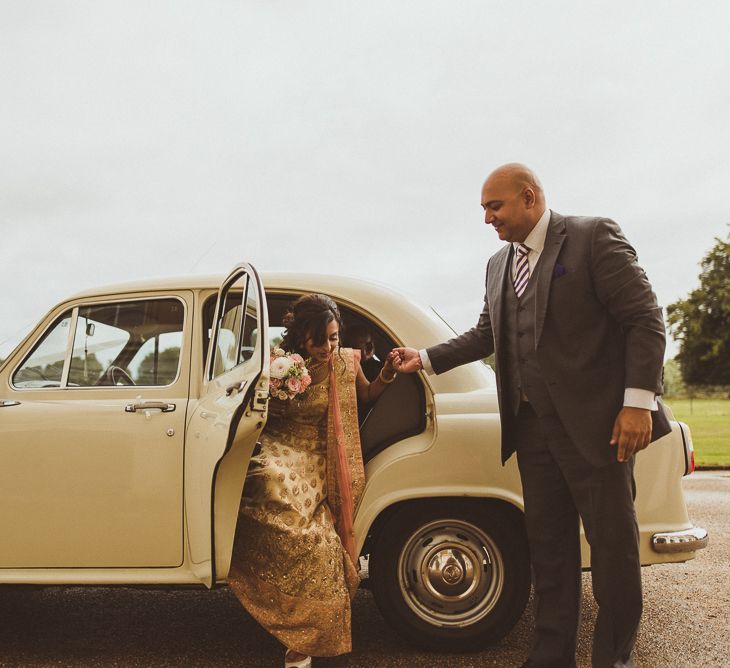 Bride Arriving At Wedding