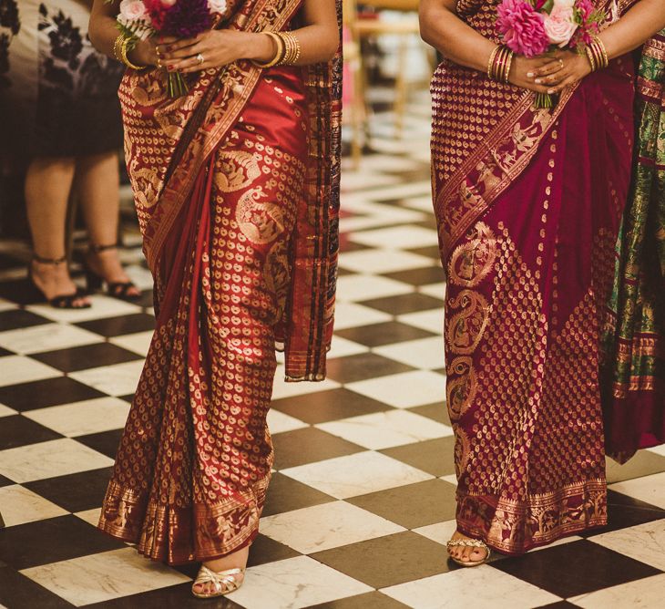 Bridesmaids In Saris