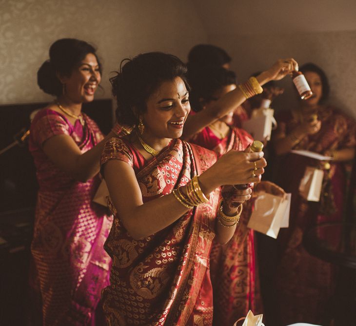 Bride & Bridesmaids Getting Ready