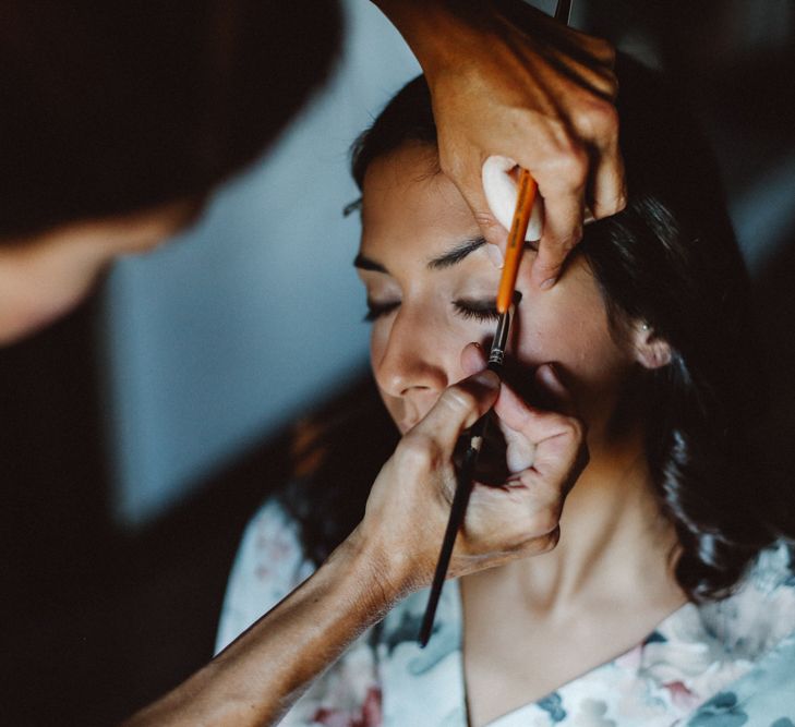 Bridal Makeup | Tropical Green & Fuchsia Pink Outdoor Wedding at Castellina de Miremont, Italy Planned & Styled by Come le Ciliegie Wedding & Events | Images by Effeanfotografie | Film by Headshot Weddings