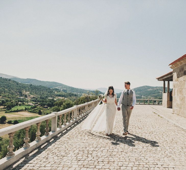 Portugal Destination Wedding With Bride In Jenny Packham