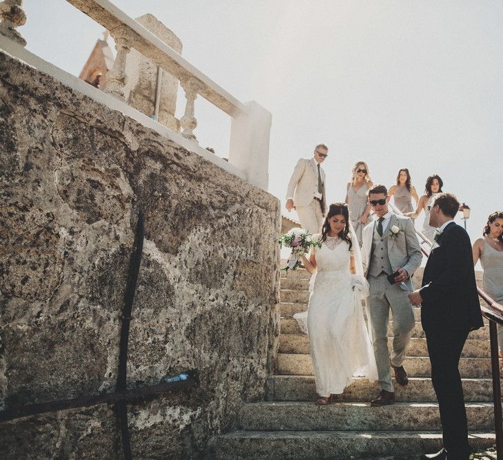 Portugal Destination Wedding With Bride In Jenny Packham