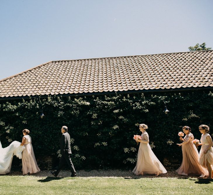 The Granary Estates Wedding With Game Of Thrones Theme With Bridesmaids In Blush Pink And Images From Ania Ames Photography