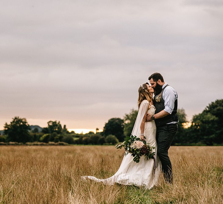 Festival Wedding In A Tipi With An Outdoor Wedding Ceremony