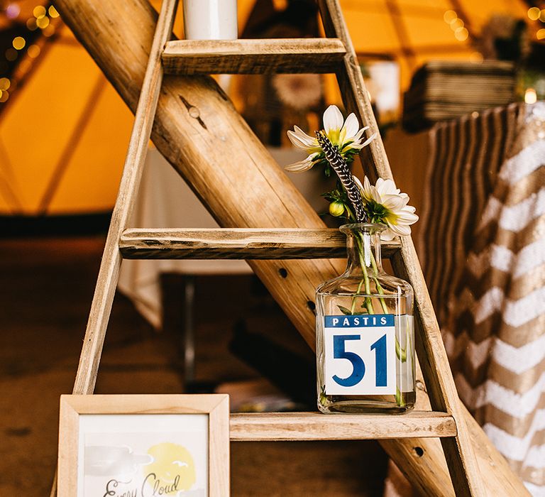 Festival Wedding In A Tipi With An Outdoor Wedding Ceremony