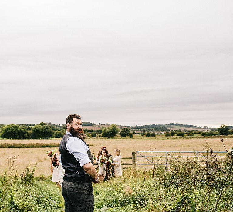 Festival Wedding In A Tipi With An Outdoor Wedding Ceremony