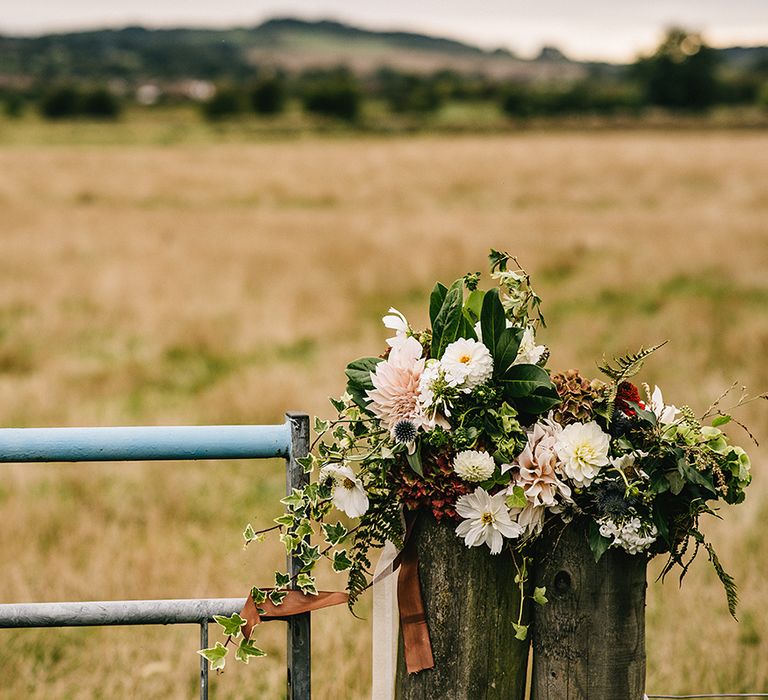 Festival Wedding In A Tipi With An Outdoor Wedding Ceremony