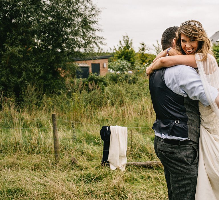 Festival Wedding In A Tipi With An Outdoor Wedding Ceremony