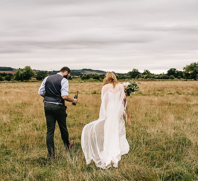 Festival Wedding In A Tipi With An Outdoor Wedding Ceremony