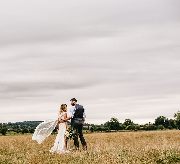 Festival Wedding In A Tipi With An Outdoor Wedding Ceremony