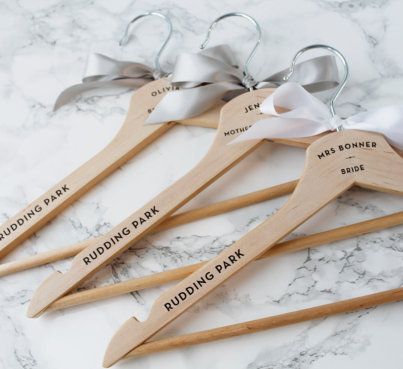 Personalised Wedding Hangers For Bride & Bridesmaids